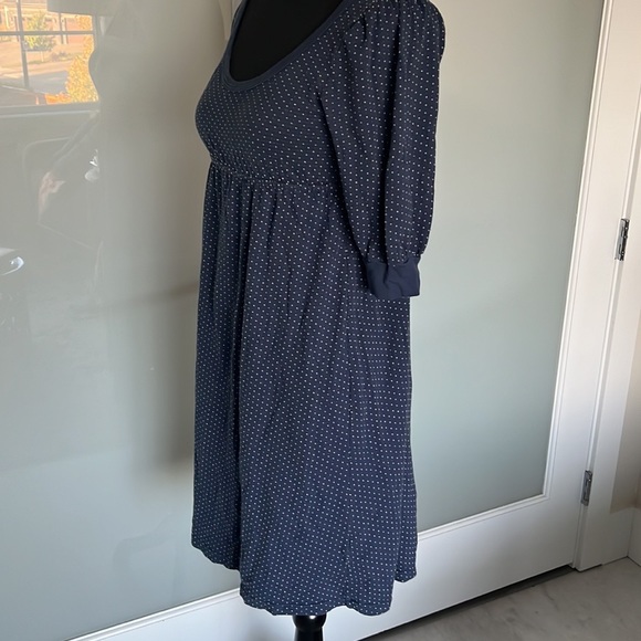 Splendid polka dot cotton dress with elastic waist in size S - Picture 2 of 7